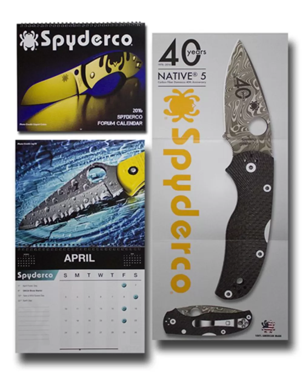 Spyderco 2016 Wall Calendar* Archived Products