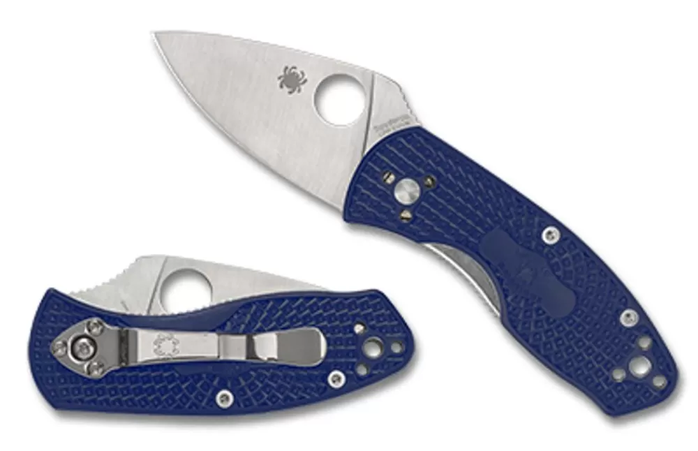 Spyderco Ambitious™ Lightweight Blue Cpm S35Vn* Clipit