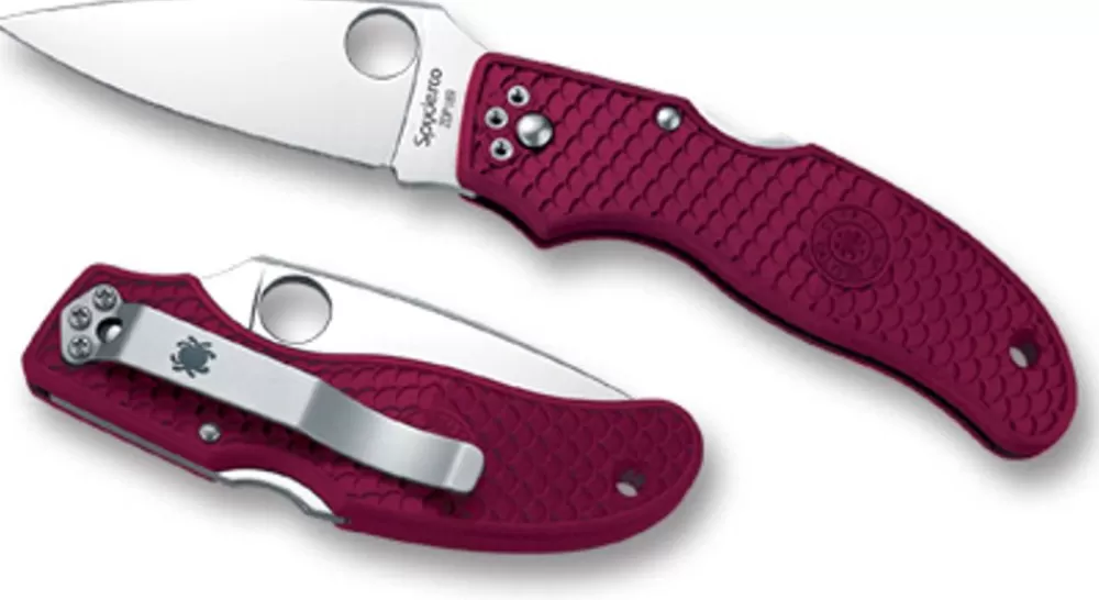 Spyderco Calypso Jr.™ Burgundy Frn* Archived Products