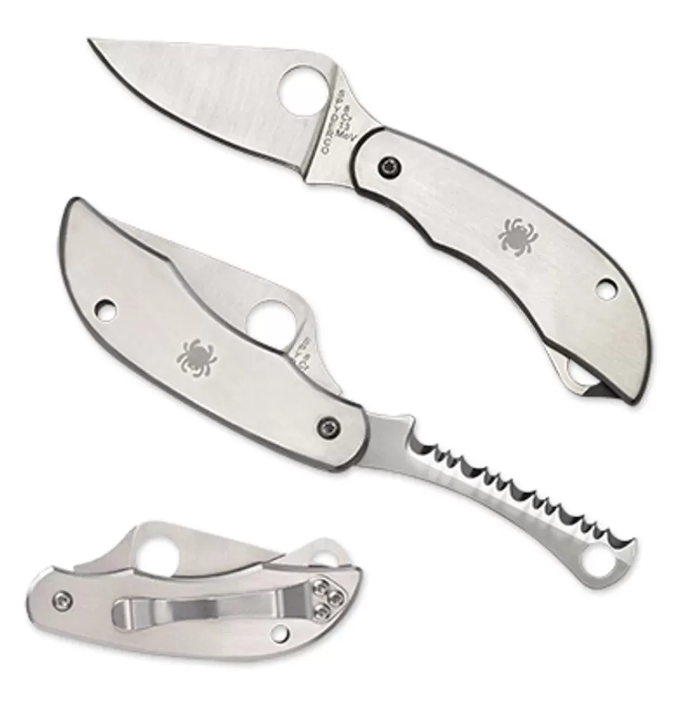 Spyderco Clipitool® Plain/Serrated* Non-Locking Folding