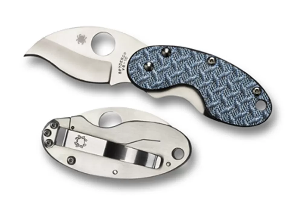 Spyderco Cricket™ Blue Nishijin Glass Fiber* Archived Products