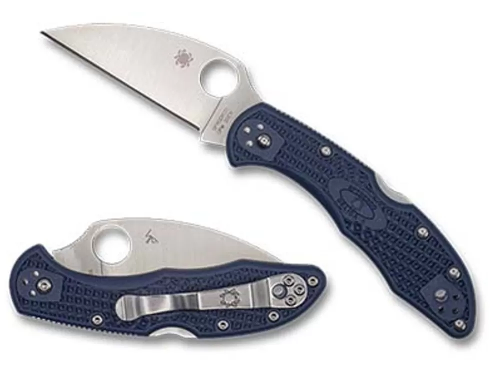 Spyderco Delica® 4 Dark Navy Frn Cpm 20Cv Wharncliffe Exclusive* Exclusives