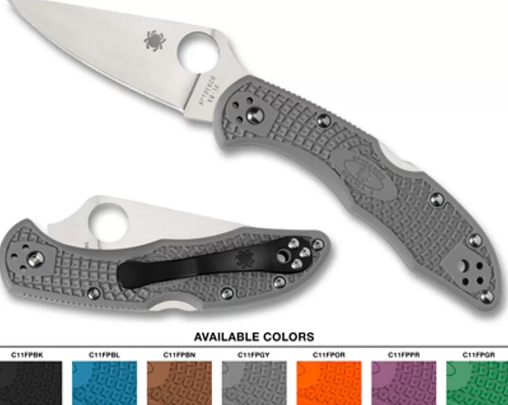 Spyderco Delica® 4 Lightweight Flat Ground* Clipit