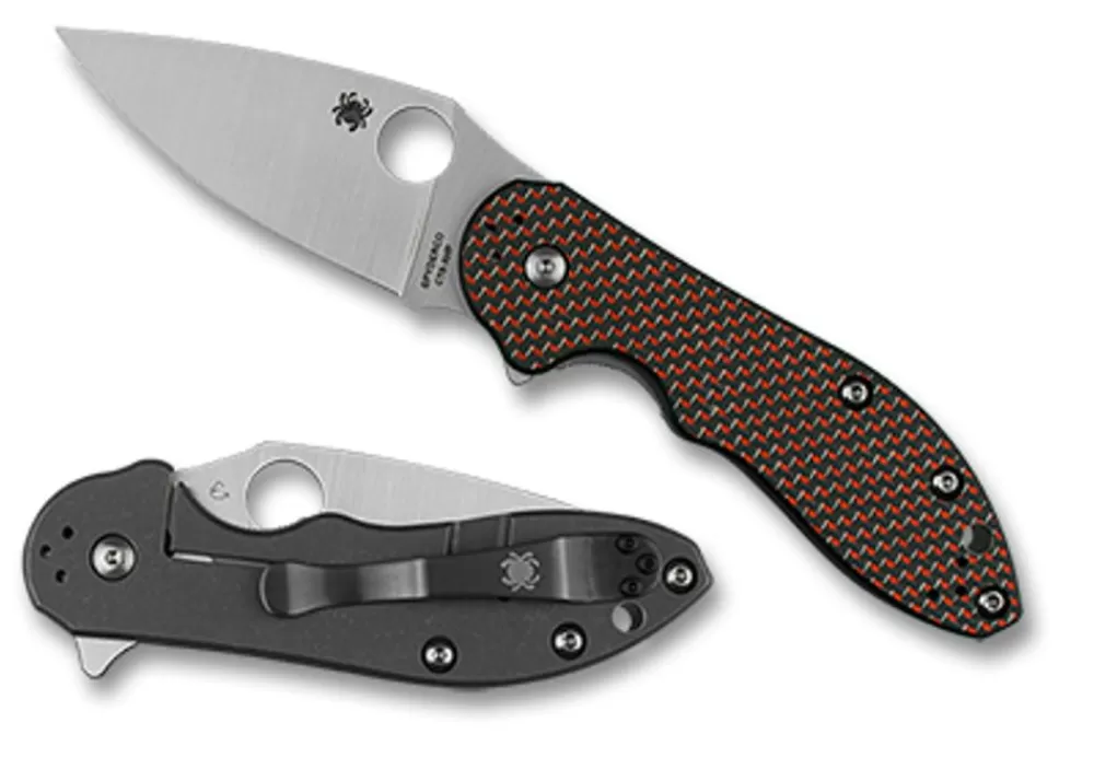 Spyderco Domino™ Red Carbon Fiber* Archived Products