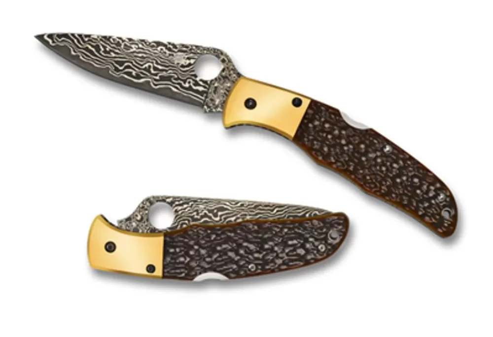 Spyderco Endura® Damascus Jigged Bone Sprint Run™* Archived Products