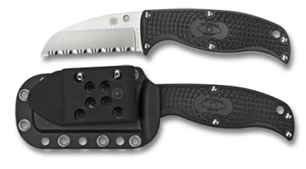 Spyderco Enuff™ Frn Black Sheepfoot* Fixed Blades