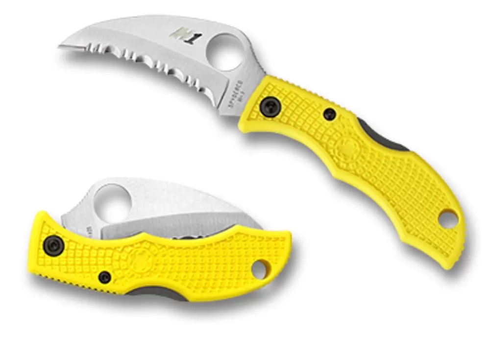 Spyderco Ladybug® 3 Salt® Hawkbill Frn Yellow* Everyday Carry