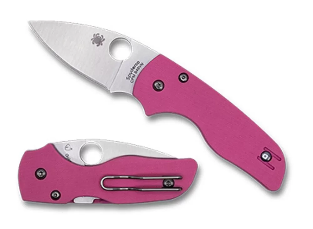 Spyderco Lil' Native® Pink G-10 Cpm S45Vn Exclusive* Exclusives