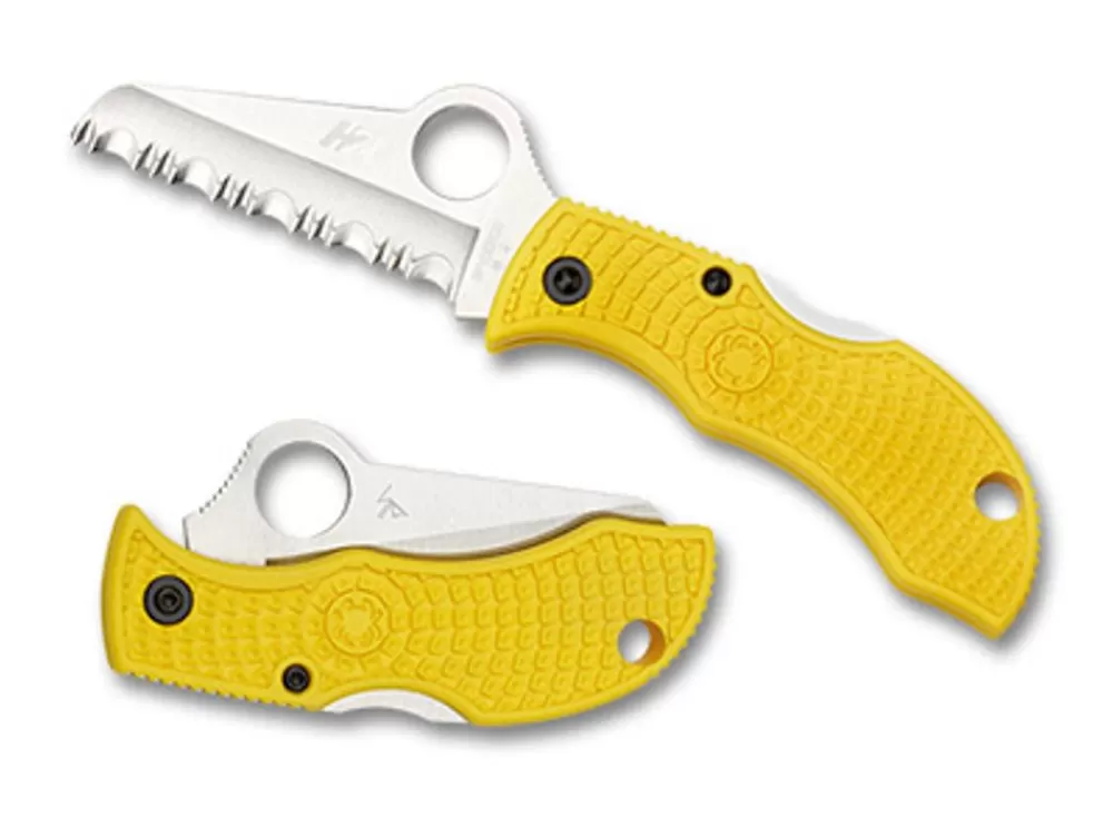 Spyderco Manbug® Salt® Frn Yellow Sheepfoot* Everyday Carry