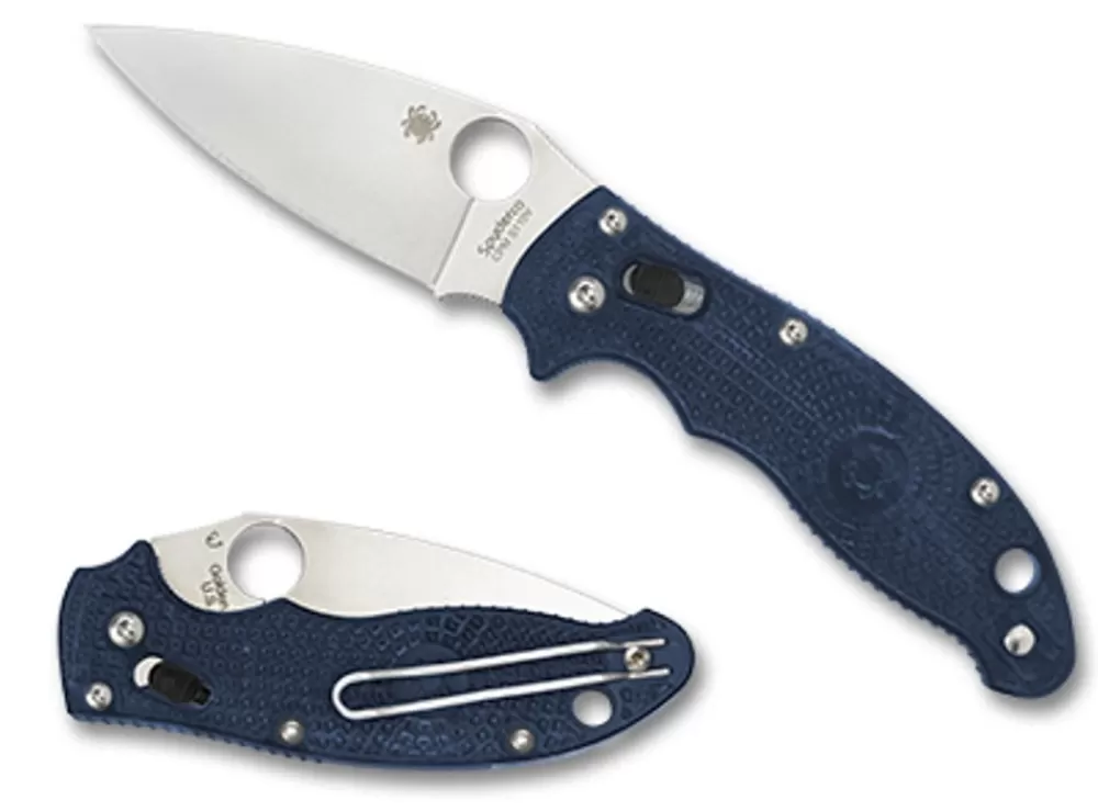 Spyderco Manix® 2 Lightweight Frcp Dark Blue Cpm S110V* Clipit