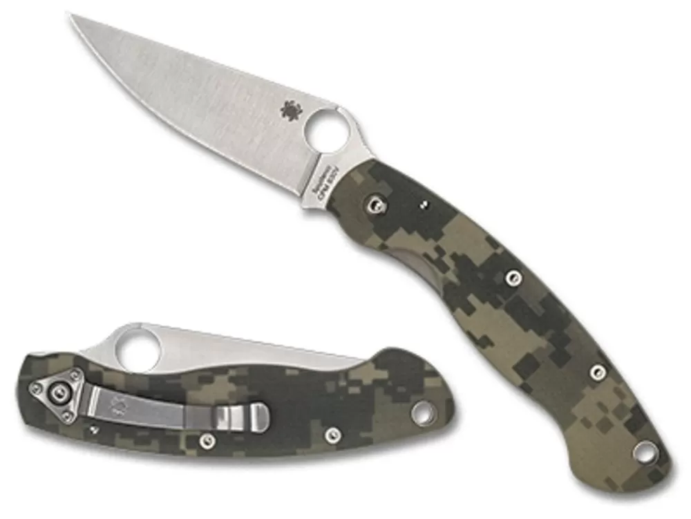 Spyderco Military™ Model G-10 Camo* Clipit