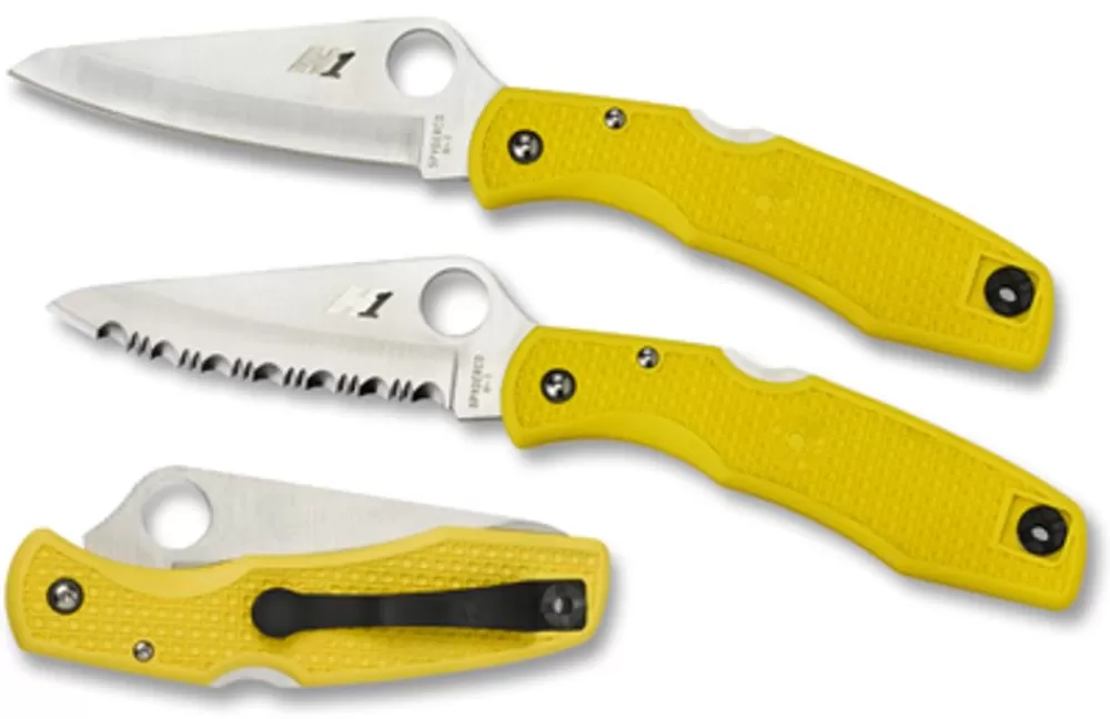 Spyderco Pacific Salt® Frn Yellow* Archived Products