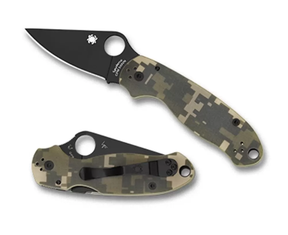 Spyderco Para® 3 G-10 Camo Black Blade* Clipit