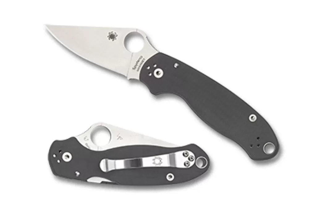 Spyderco Para® 3 G-10 Dark Gray Maxamet* Clipit