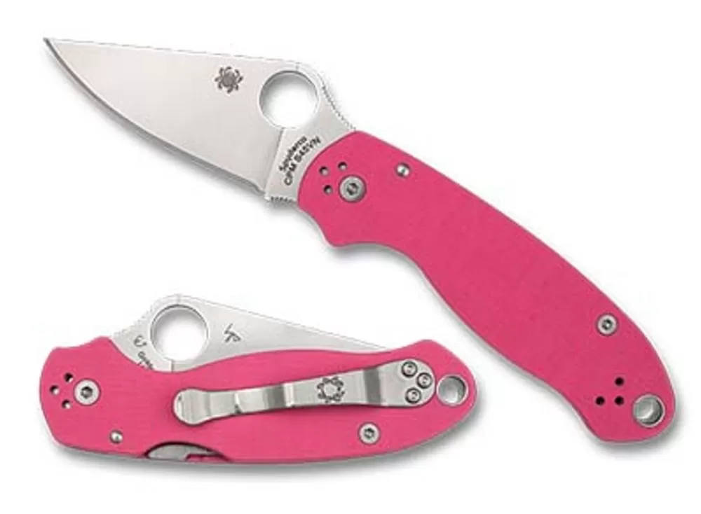 Spyderco Para® 3 Pink G-10 Cpm S45Vn Exclusive* Exclusives