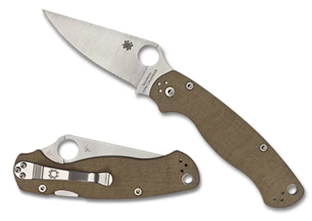 Spyderco Para Military® 2 Cpm Cru-Wear Micarta* Clipit