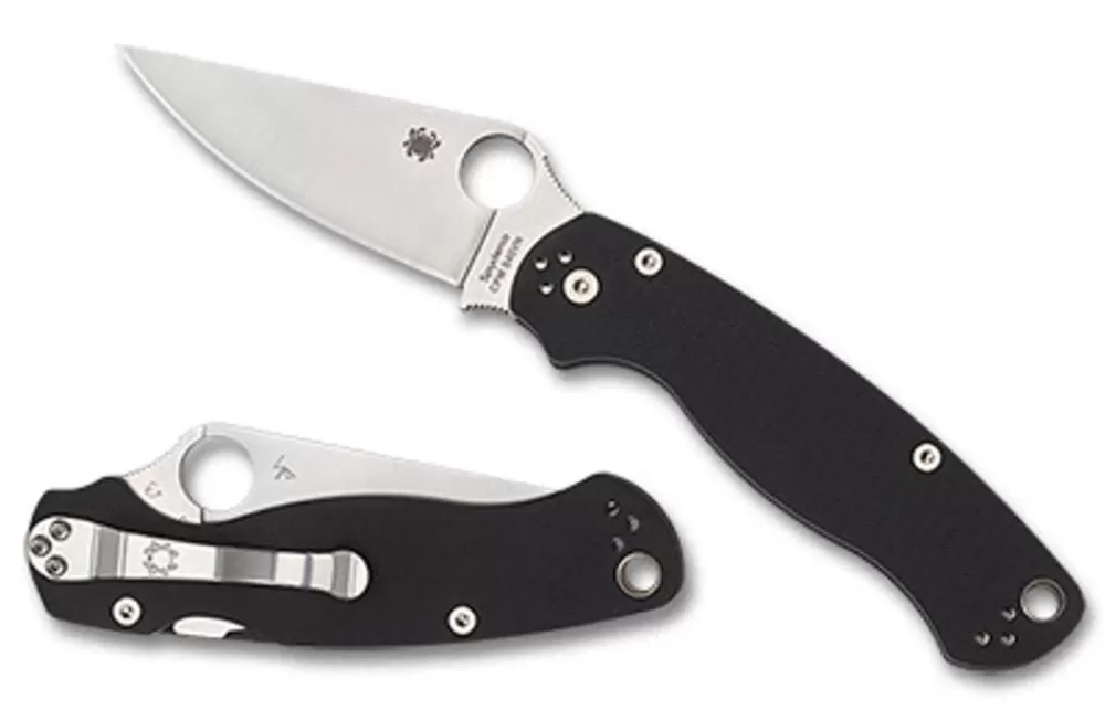 Spyderco Para Military® 2 G-10 Black Plainedge™* Clipit