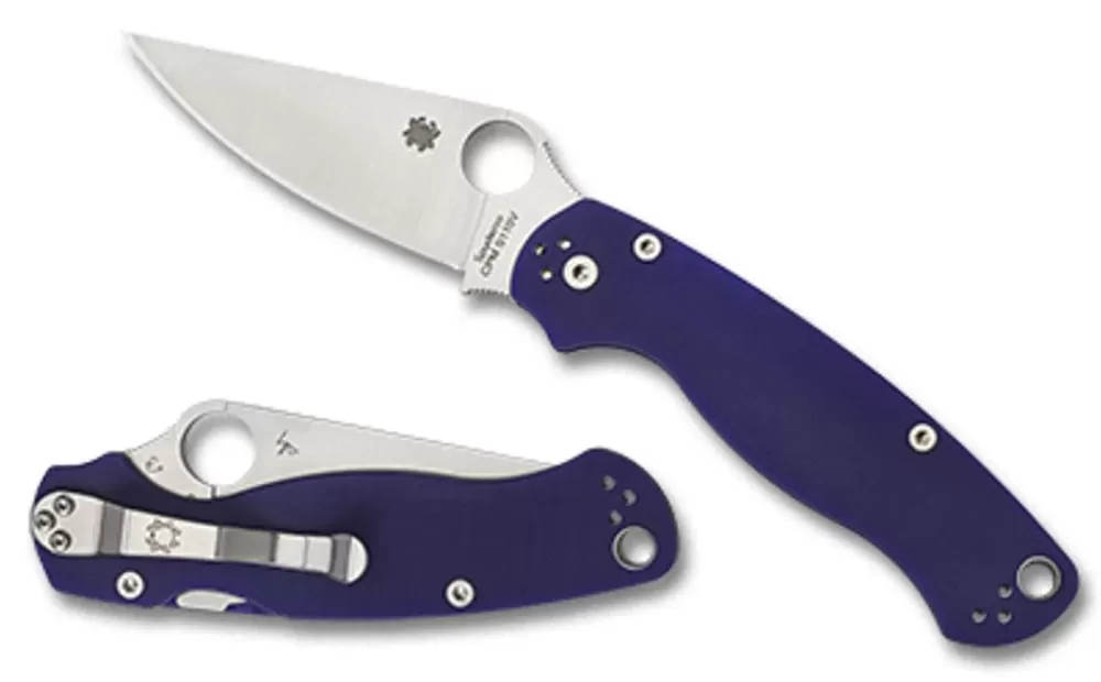 Spyderco Para Military® 2 G-10 Dark Blue Cpm S110V* Clipit