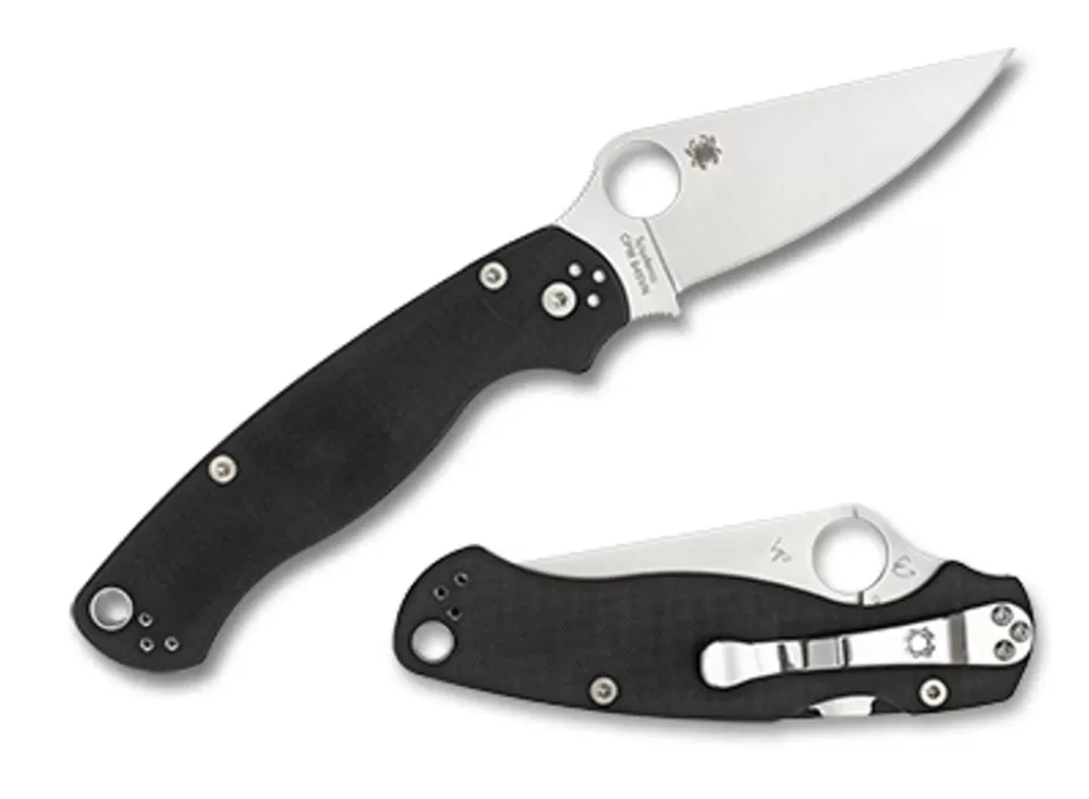 Spyderco Para Military® 2 Left Hand G-10 Black* Clipit