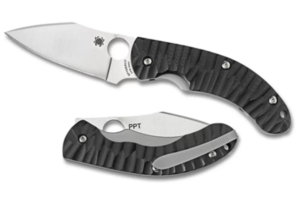 Spyderco Perrin Ppt™ Black Corrugated G-10* Archived Products