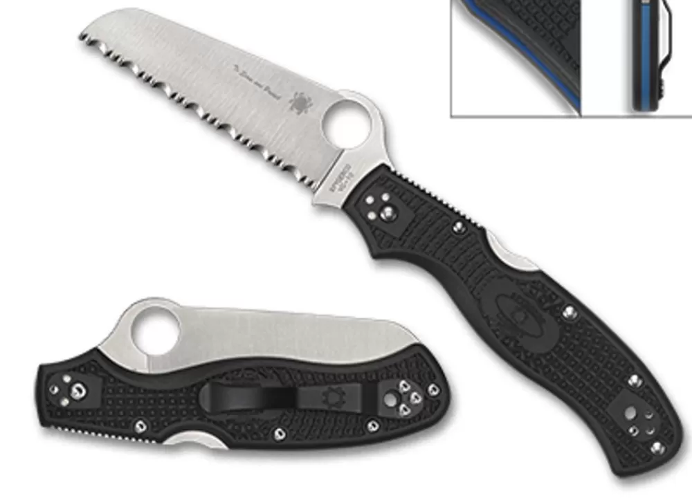 Spyderco Rescue™ 3 Lightweight Thin Blue Line* Clipit