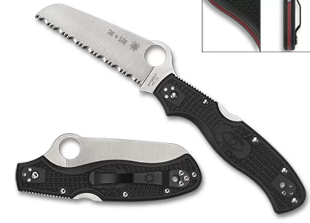 Spyderco Rescue™ 3 Lightweight Thin Red Line* Clipit