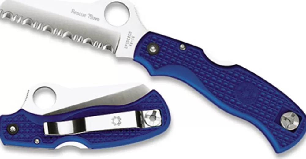 Spyderco Rescue 79Mm™ Blue Frn* Archived Products