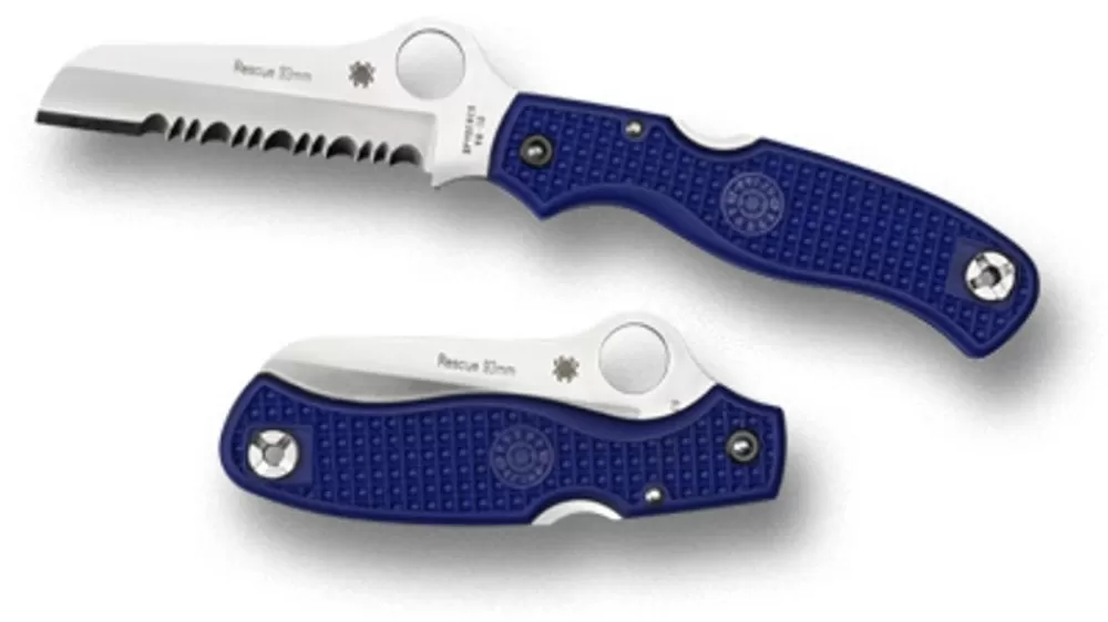 Spyderco Rescue™ 93Mm Blue Frn* Archived Products