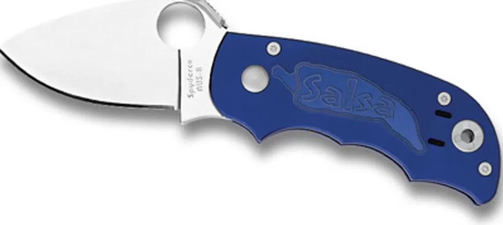 Spyderco Salsa™ Aluminum Blue* Archived Products