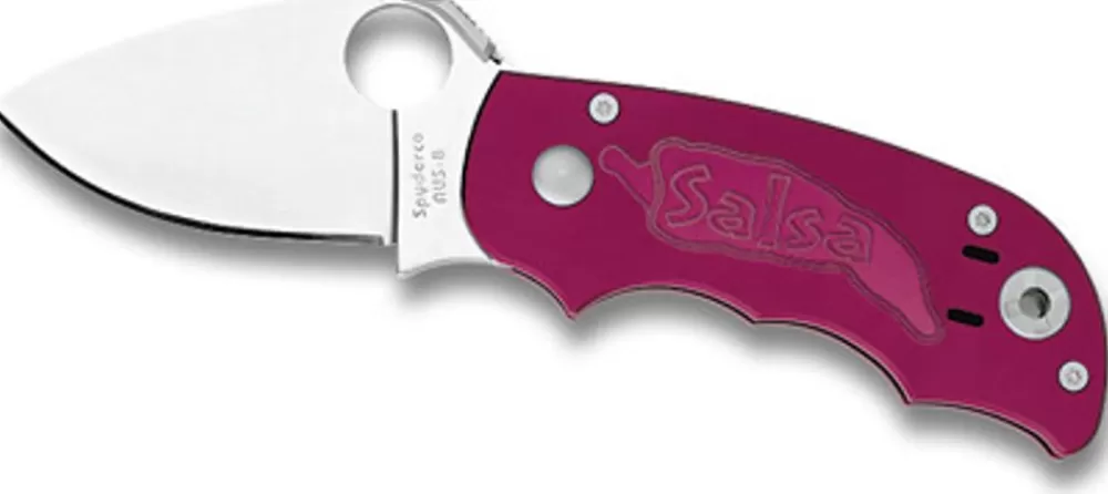 Spyderco Salsa™ Aluminum Cranberry* Archived Products