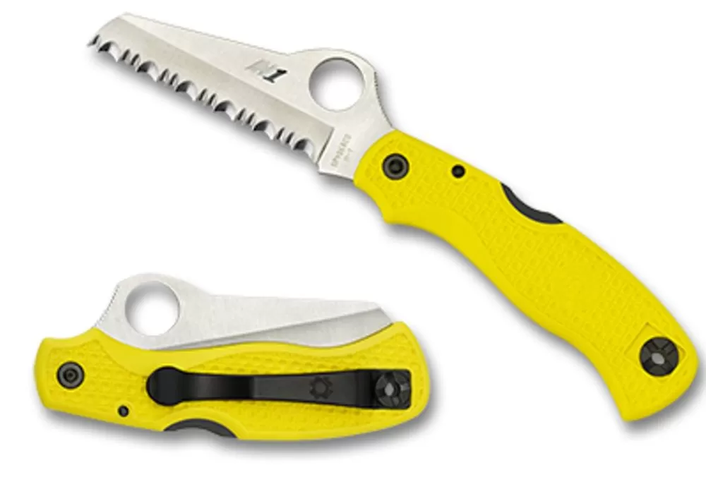 Spyderco Saver Salt™ Clipit® Yellow Frn* Clipit