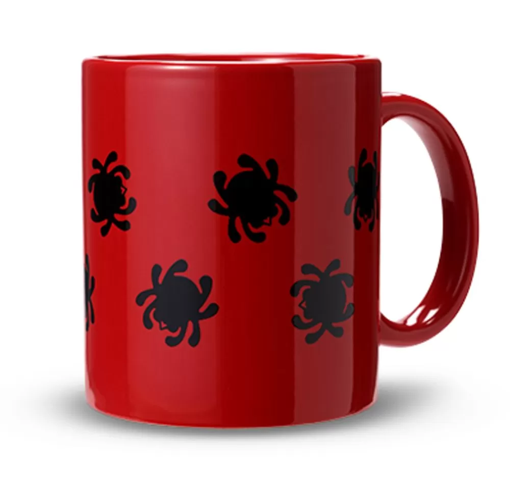 Spyderco Mug Red W/Black Bugs* Accessories