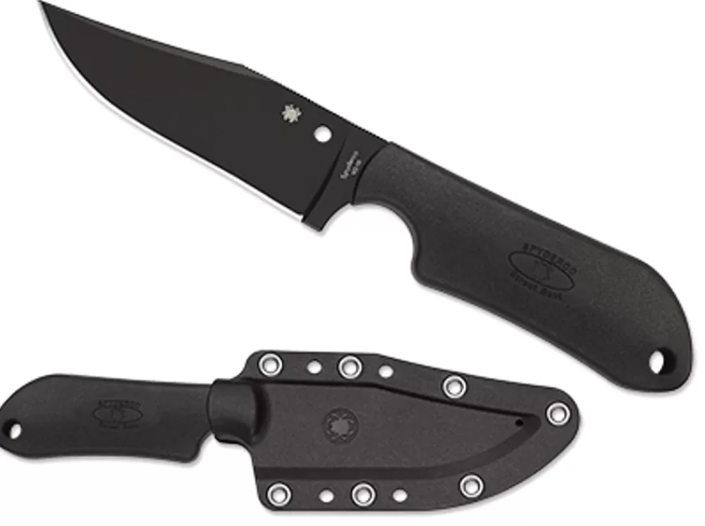 Spyderco Street Beat™ Frn Black/Black Blade* Fixed Blades