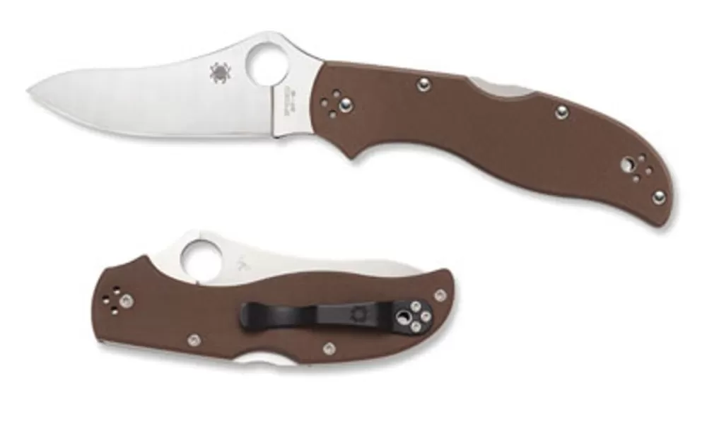 Spyderco Stretch™ 2 G-10 Brown Zdp-189* Archived Products