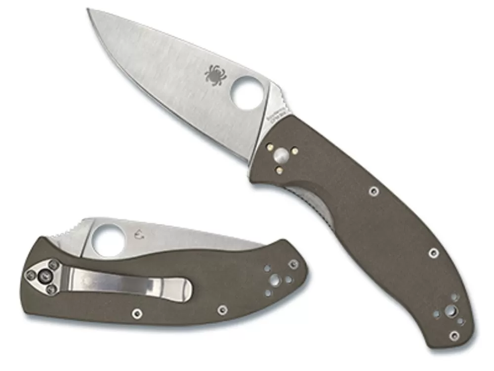 Spyderco Tenacious® Brown G-10 Cpm M4* Clipit