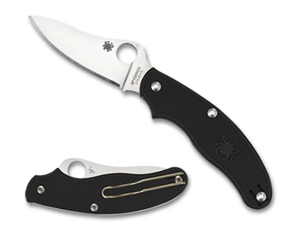 Spyderco Uk Penknife™ Frn Black Drop Point* Non-Locking Folding