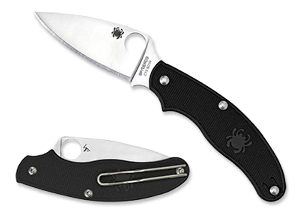 Spyderco Uk Penknife™ Frn Black Leaf* Non-Locking Folding