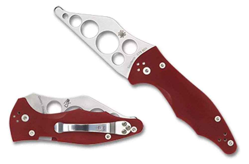 Spyderco Yojimbo™ 2 G-10 Red Trainer* Clipit