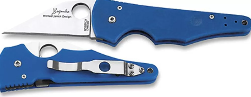 Spyderco Yojimbo™ Blue G-10* Archived Products